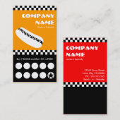 ホットドッグ市松模様にパンクカード ロイヤリティカード (正面/裏面)