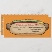 ホットドッグ招待状 招待状 (正面/裏面)