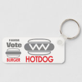 ホットドッグ支持票 キーホルダー (正面)