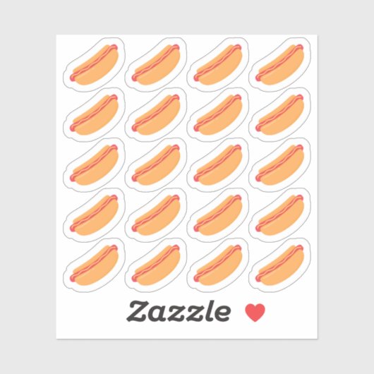 ホットドッグ昼食高速フードメニューチートデイプランナー シール (シート)