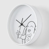 ホットドッグ時計 壁時計 (傾斜)