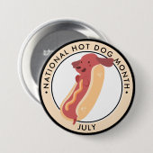 ホットドッグ月、ホットドッグ子犬プリン 缶バッジ (正面&裏面)