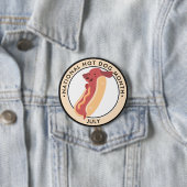 ホットドッグ月、ホットドッグ子犬プリン 缶バッジ (インサイチュ)