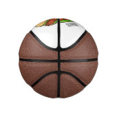 ホットドッグ漫画イラストレーション ミニバスケットボール (右)