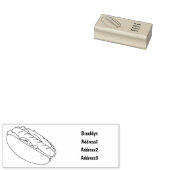 ホットドッグ漫画イラストレーション ラバースタンプ (押印)