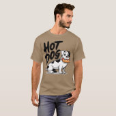 ホットドッグ犬の少年 Tシャツ (正面フル)