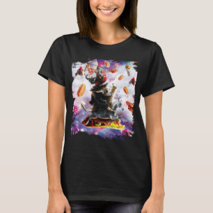 ホットドッグ猫とベーコンドーナツ&ピザタコブリト Tシャツ