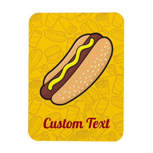 ホットドッグ磁石 マグネット (縦)
