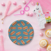 ホットドッグ紙パーティープレートスポーツ7月4日 ペーパープレート (パーティー)