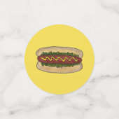 ホットドッグ近所懇親会ピクニッククックアウトパーティー コンフェッティ (スモール正面)