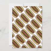 ホットドッグ近所懇親会ピクニッククックアウトパーティー 招待状 (裏面)