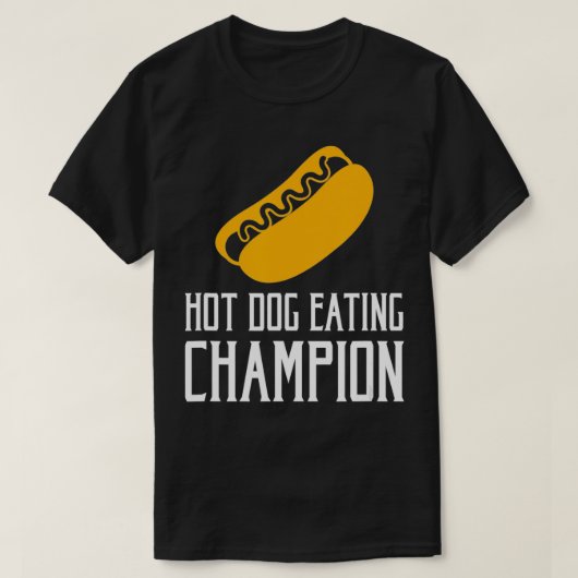 ホットドッグ食べズのチャンピオン Tシャツ (デザイン正面)