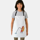 ホットドッグ魚釣りと魚釣り棒 エプロン (インサイチュ)