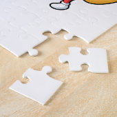 ホットドッグ魚釣りと魚釣り棒 ジグソーパズル (側面)