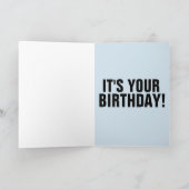 ホットドッグ！あなたの誕生日おもしろいグリーティングカード シーズンカード (内部)