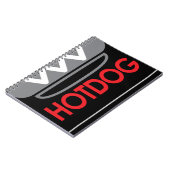 ホットドッグ アイコン ノートブック (左側)