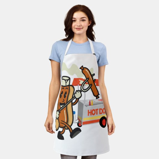 ホットドッグ エプロン (着用した状態)