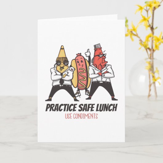 ホットドッグ カード (黄色い花)