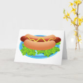 ホットドッグ カード (黄色い花)