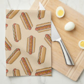 ホットドッグ キッチンタオル (四つ折り)
