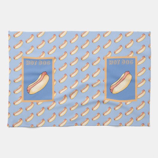 ホットドッグ キッチンタオル (横)