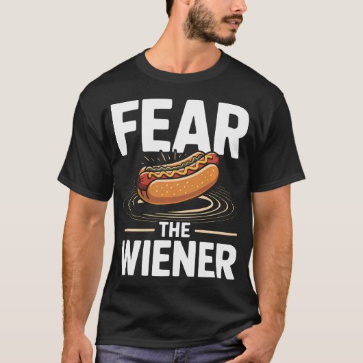 ホットドッグ ケチャップ ソーセージ 大食い Tシャツ (正面)