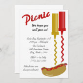 ホットドッグ&コンディション招待状 招待状 (正面/裏面)