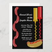 ホットドッグ&コンディション招待状 招待状 (正面/裏面)