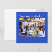 ホットドッグ・ゴッド、ニューヨーク 招待状 (正面/裏面)