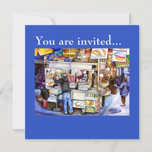 ホットドッグ・ゴッド、ニューヨーク 招待状 (正面)