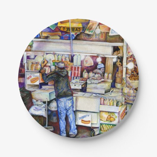 『ホットドッグ・ゴッド』 ペーパープレート (正面)