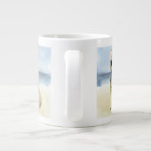 ホットドッグ |サングラスの子犬のビーチ ジャンボコーヒーマグカップ (裏面)