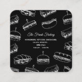 ホットドッグ スクエア名刺 (正面)