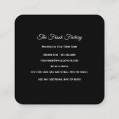 ホットドッグ スクエア名刺 (裏面)