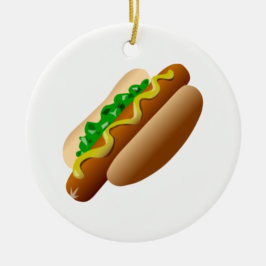 ホットドッグ セラミックオーナメント (正面)