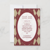 ホットドッグ ダイヤモンド 招待状 (裏面)