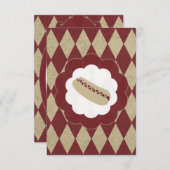 ホットドッグ ダイヤモンド 招待状 (正面/裏面)