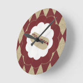 ホットドッグ・ダイヤ ラウンド壁時計 (傾斜)