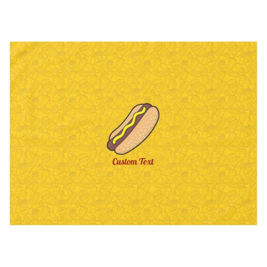 ホットドッグ テーブルクロス (正面(横))