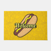 ホットドッグ ドアマット (正面)