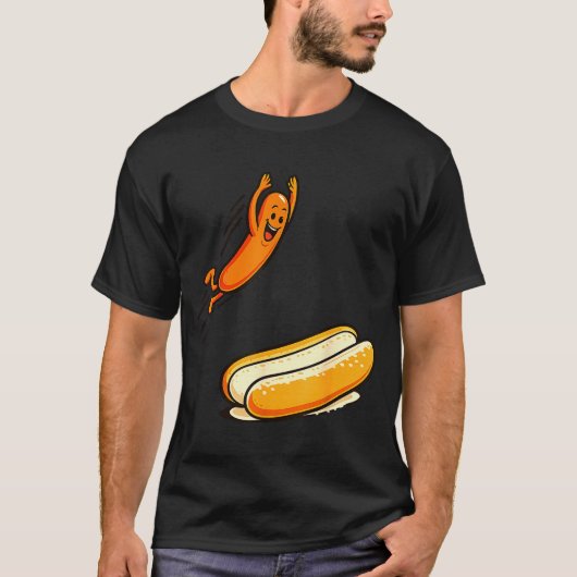 ホットドッグ ハイ ダイブ Tシャツ (正面)
