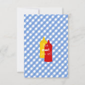 ホットドッグ！パーティー 招待状 (裏面)