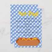 ホットドッグ！パーティー 招待状 (正面/裏面)