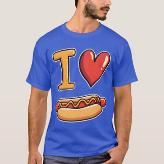 ホットドッグ ファストフード スナック おもしろい おもしろ Tシャツ
