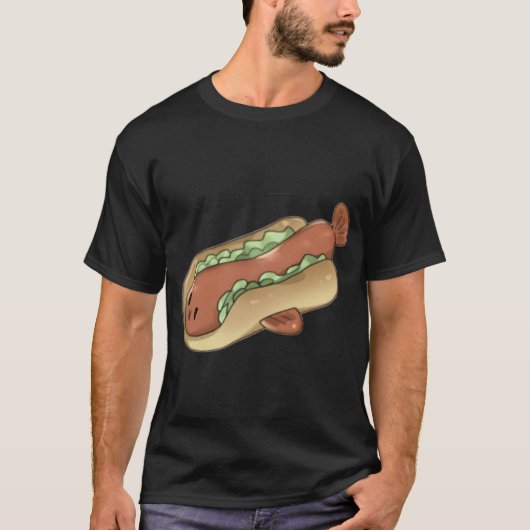 ホットドッグ フィッシュ Tシャツ (正面)