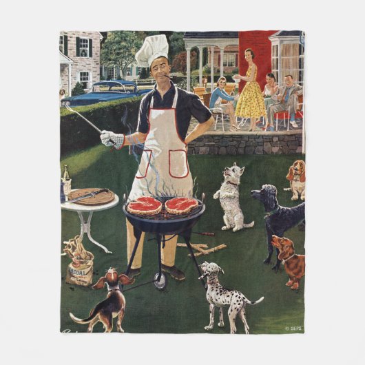 ホットドッグ フリースブランケット (正面)