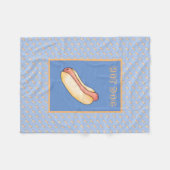 ホットドッグ フリースブランケット (正面(横))