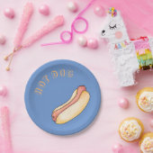 ホットドッグ ペーパープレート (パーティー)