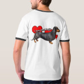 ホットドッグ·ラブ Tシャツ (裏面)