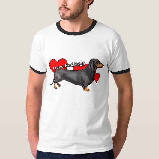 ホットドッグ·ラブ Tシャツ (正面)